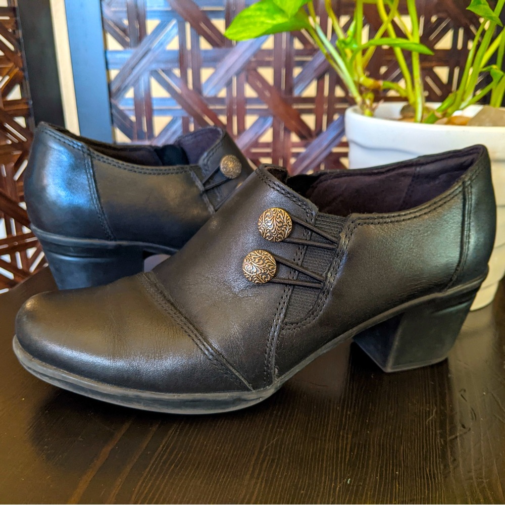 CLARKS Leather Booties: Emslie Warren Style